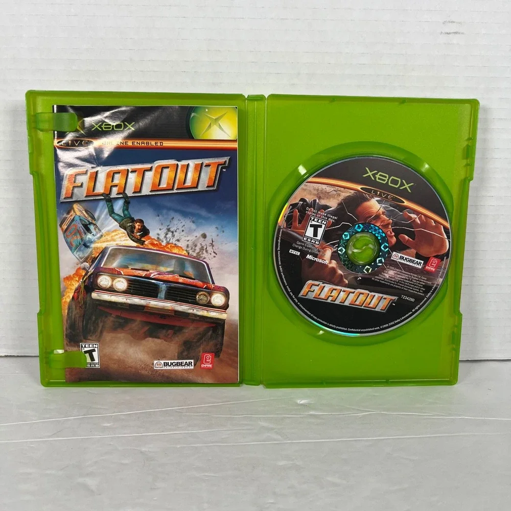 FlatOut Microsoft Xbox 2005 Original Racing Game Destruction Derby CIB